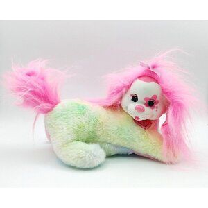 Rainbow Plush Stuffed Animal with Pink Accents